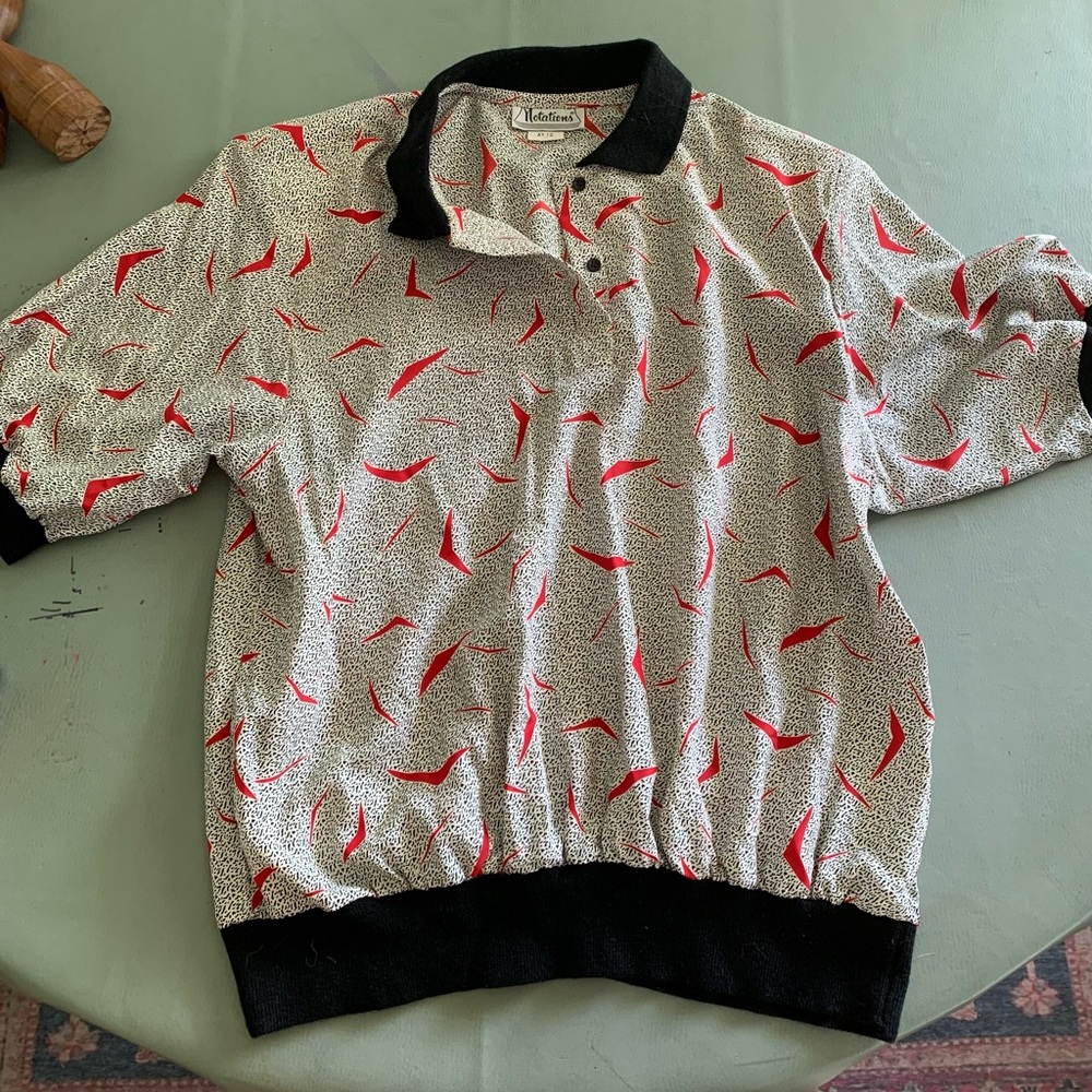 Vintage Notations 80’s Abstract Blouse